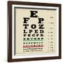 Vintage Style Eye Chart-radubalint-Framed Art Print