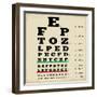 Vintage Style Eye Chart-radubalint-Framed Art Print