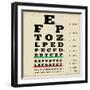 Vintage Style Eye Chart-radubalint-Framed Art Print