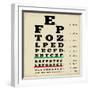 Vintage Style Eye Chart-radubalint-Framed Art Print