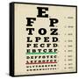 Vintage Style Eye Chart-radubalint-Framed Stretched Canvas