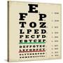 Vintage Style Eye Chart-radubalint-Stretched Canvas