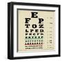 Vintage Style Eye Chart-radubalint-Framed Art Print