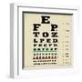 Vintage Style Eye Chart-radubalint-Framed Art Print