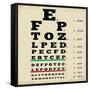 Vintage Style Eye Chart-radubalint-Framed Stretched Canvas