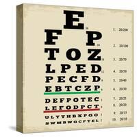 Vintage Style Eye Chart-radubalint-Stretched Canvas