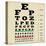 Vintage Style Eye Chart-radubalint-Stretched Canvas