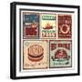 Vintage Style Tin Signs And Retro Posters-Lukeruk-Framed Premium Giclee Print