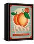 Vintage Styled Apricot-Marvid-Framed Stretched Canvas