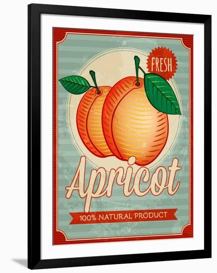 Vintage Styled Apricot-Marvid-Framed Art Print