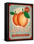 Vintage Styled Apricot-Marvid-Framed Stretched Canvas