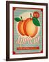 Vintage Styled Apricot-Marvid-Framed Art Print