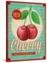 Vintage Styled Cherry-Marvid-Stretched Canvas