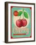 Vintage Styled Cherry-Marvid-Framed Art Print