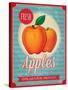 Vintage Styled Fresh Apples-Marvid-Stretched Canvas