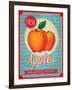 Vintage Styled Fresh Apples-Marvid-Framed Art Print