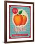 Vintage Styled Fresh Apples-Marvid-Framed Art Print