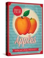 Vintage Styled Fresh Apples-Marvid-Stretched Canvas