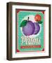 Vintage Styled Fresh Plums-Marvid-Framed Art Print