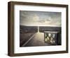 Vintage Suitcase on a Deserted Road-olly2-Framed Photographic Print