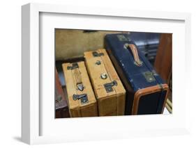 Vintage suitcases.-Julien McRoberts-Framed Photographic Print