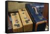 Vintage suitcases.-Julien McRoberts-Framed Stretched Canvas