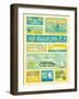 Vintage Summer Holidays And Beach Advertisements-avean-Framed Art Print