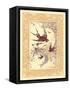 Vintage Swallows-null-Framed Stretched Canvas
