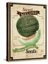 Vintage Sweet Melon Seed Packet-null-Stretched Canvas