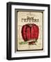 Vintage Sweet Pepper Seed Packet-null-Framed Giclee Print