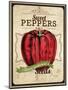 Vintage Sweet Pepper Seed Packet-null-Mounted Giclee Print