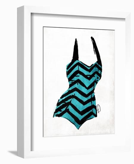 Vintage Swimsuit 4-OnRei-Framed Art Print