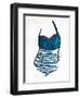 Vintage Swimsuit One-OnRei-Framed Art Print