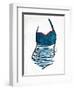 Vintage Swimsuit One-OnRei-Framed Art Print