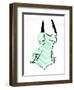 Vintage Swimsuit Pastel 4-OnRei-Framed Art Print