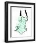 Vintage Swimsuit Pastel 4-OnRei-Framed Art Print