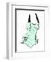 Vintage Swimsuit Pastel 4-OnRei-Framed Art Print