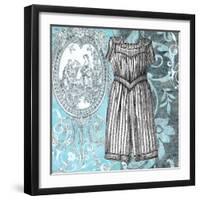 Vintage Swimwear I-Ricki Mountain-Framed Art Print