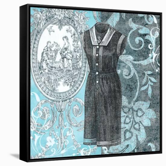 Vintage Swimwear II-Ricki Mountain-Framed Stretched Canvas