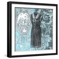 Vintage Swimwear II-Ricki Mountain-Framed Art Print