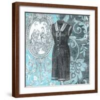 Vintage Swimwear II-Ricki Mountain-Framed Art Print