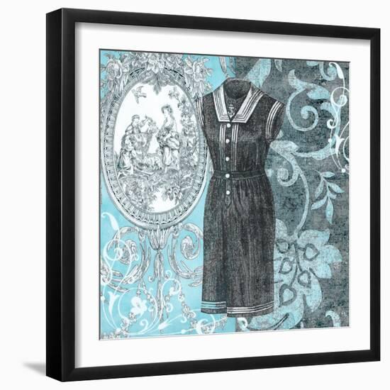 Vintage Swimwear II-Ricki Mountain-Framed Art Print