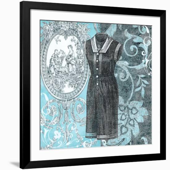 Vintage Swimwear II-Ricki Mountain-Framed Art Print