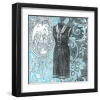 Vintage Swimwear II-Ricki Mountain-Framed Art Print