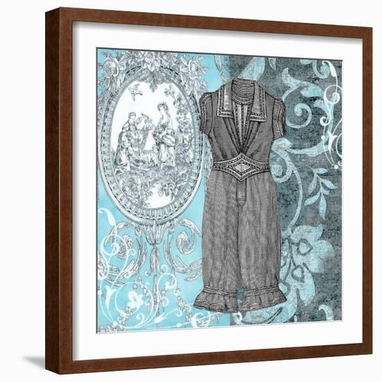 Vintage Swimwear IV-Ricki Mountain-Framed Art Print