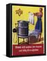 Vintage Swiss Laundry Ad-null-Framed Stretched Canvas