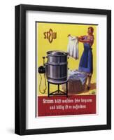 Vintage Swiss Laundry Ad-null-Framed Premium Giclee Print