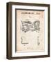 Vintage Table Radio Patent-Cole Borders-Framed Art Print