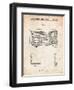 Vintage Table Radio Patent-Cole Borders-Framed Art Print