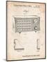 Vintage Table Radio Patent-Cole Borders-Mounted Art Print